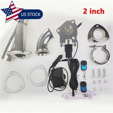2 Inch Electric Exhaust Valve Kit Y Pipe Control Valve Motor With Remote Switch 2 Inch Electric Exhaust Valve Kit Y Pipe Control Valve Motor With Remote Switch