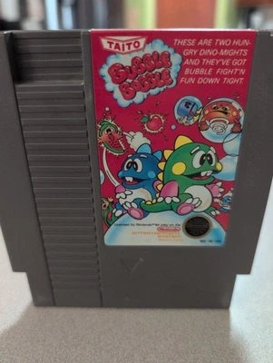 Nintendo Entertainment System NES Bubble Bobble Tested - Image 1 of 4