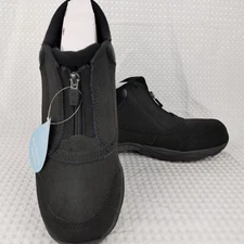 Easy Spirit Women's 10 M Enclose Black Suede Ankle Boots Shoes