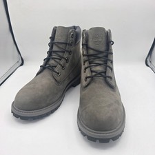 Timberland 6 Inch Premium Grey Waterproof Boots 9590R Youth 4 Women 5.5