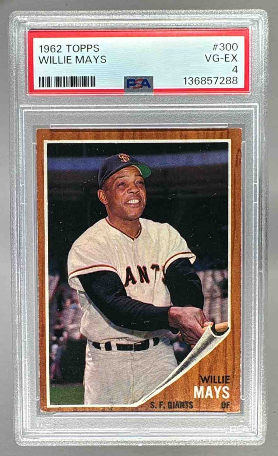1962 Topps #300 Willie Mays PSA 4 136857288