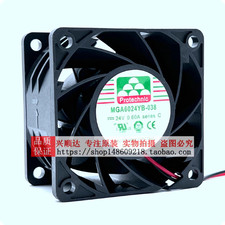 1 pc. New MGA6024YB-038 DC24V 0.60A 6038 6CM 2 WIRE Cooling Fan