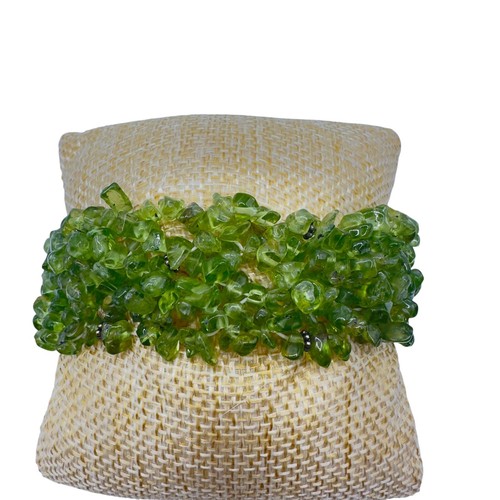 Braccialetto Elasticizzato Con Perline Di Pietre Preziose Naturali VIE – 55 Mm - 2
