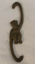8” Cast Iron Long Arm Monkey Plant Hanger Hook 