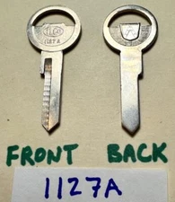 Vintage Ford 1950s auto key blanks ILCO 1127A for Ford cars NOS new old stock