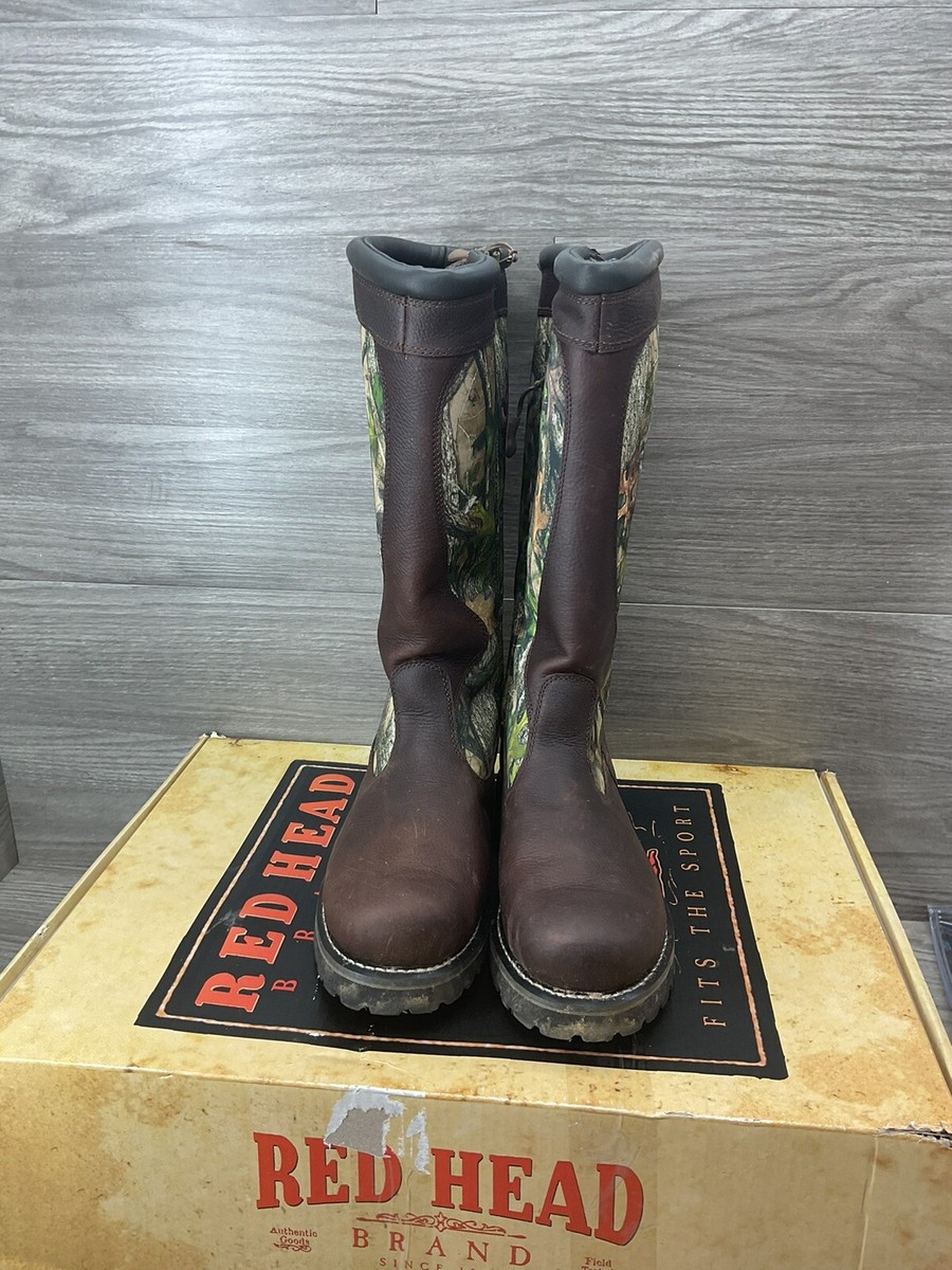 RED HEAD BAYOU III Waterproof Snake Boots Camo Size Men's 12 W