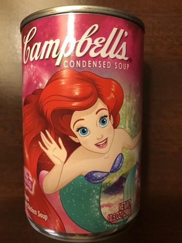 Campbell Disney Princess Little Mermaid Ariel soup! RARE - Picture 2 of 6