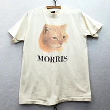 Vintage 80s Morris The Cat 9 Lives Promo Single Stitch BVD T-Shirt 100% Cotton S