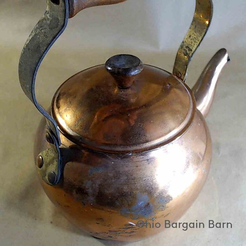 Vintage Small Copper Tea Pot Tagus Portugal Spain 5" Diameter - Picture 17 of 19