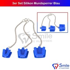 3er Set Mundkeile Mundsperrer Silikon Wangen Zungenabhalter Mundspreizer