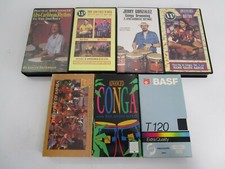 7 Vintage VHS Drum Instructional Videos Afro Cuban Conga Bongo Samba Jazz