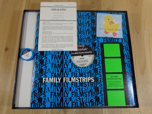 Vintage Filmstreifen mit Schallplatten Shalom K141 Full Color Sound Komplettsatz Christian - Bild 1 von 5