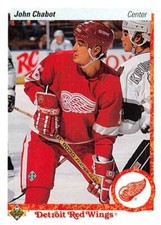 1990-91 Upper Deck Hockey  #113 John Chabot  Detroit Red Wings 