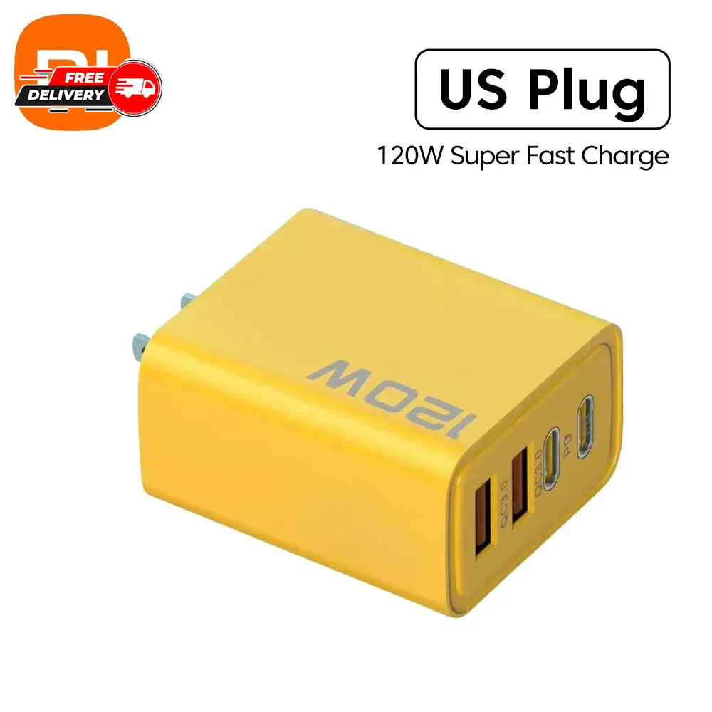 Xiaomi 10A 120W Ultra Fast Charger Cable Super Fast Charger 4Port USBC PD Quick-image