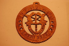 U.S. SPECIAL FORCES GREEN BERET LASER CUT ORNAMENT