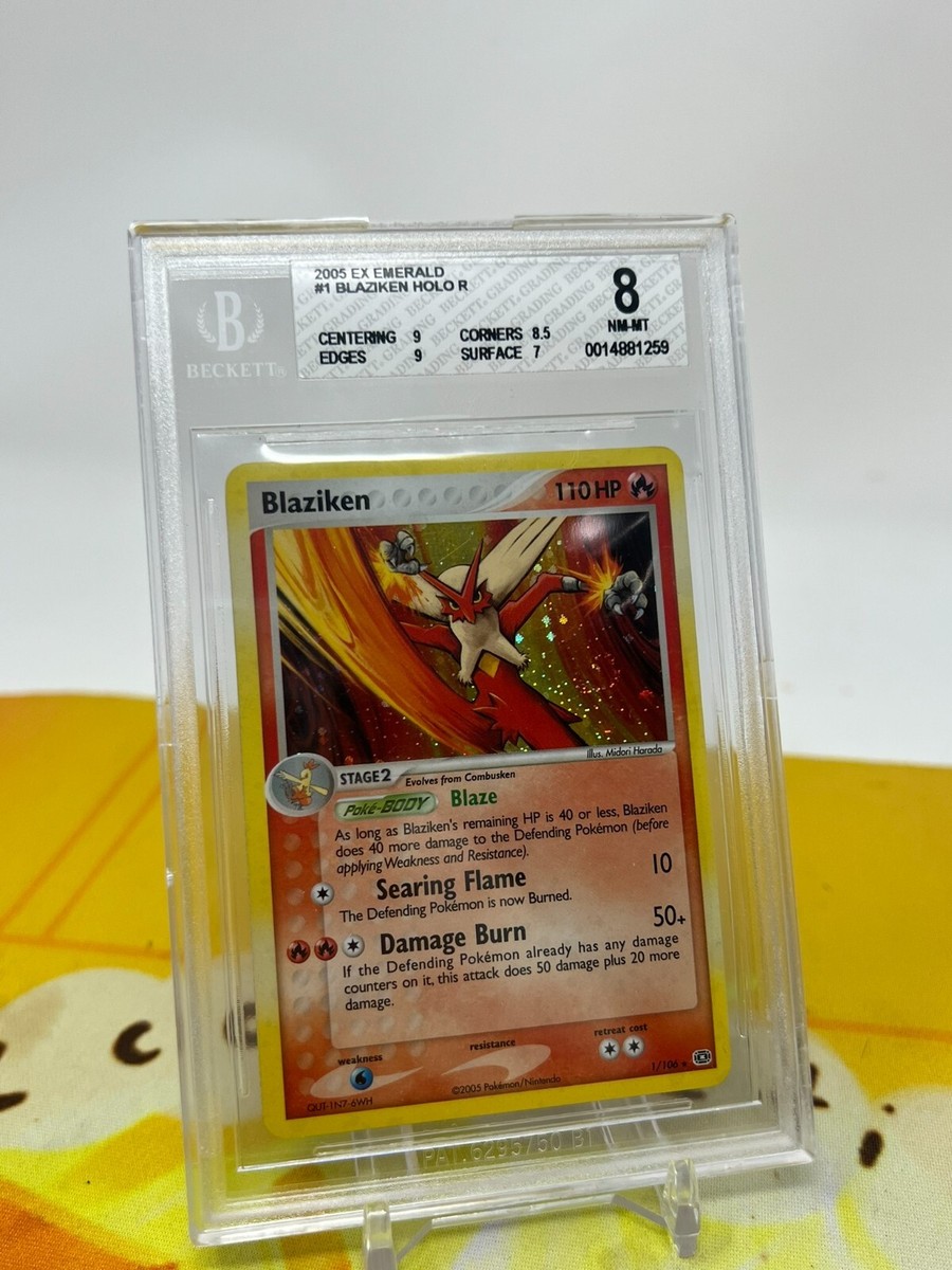 Pokemon TCG Beckett Graded 2005 emerald blaziken BGS 8 | eBay Pokemon TCG Beckett Graded 2005 emerald blaziken BGS 8 | eBay