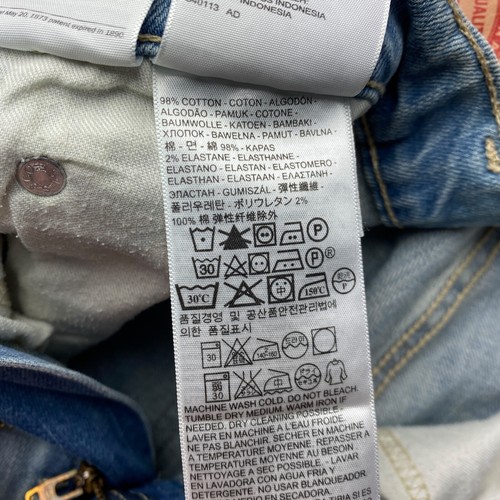 Levi's 511 Azul Elástico Delgado Para Vaqueros W31 - Imagen 8 de 10