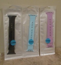 Set of 3 - 42/44mm Silicone Sport Bands for Apple - NIP