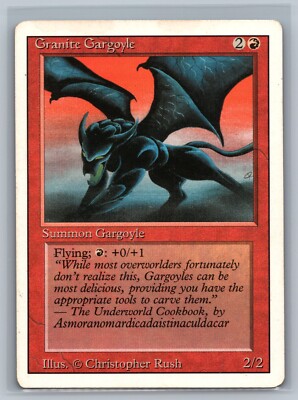 Magic The Gathering Revised Edition Granite Gargoyle MTG TCG CCG 3rd