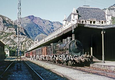 J-Digital Spanish Railway Image RENFE 2-8-0 140.2165 at Canfranc with the 16.30