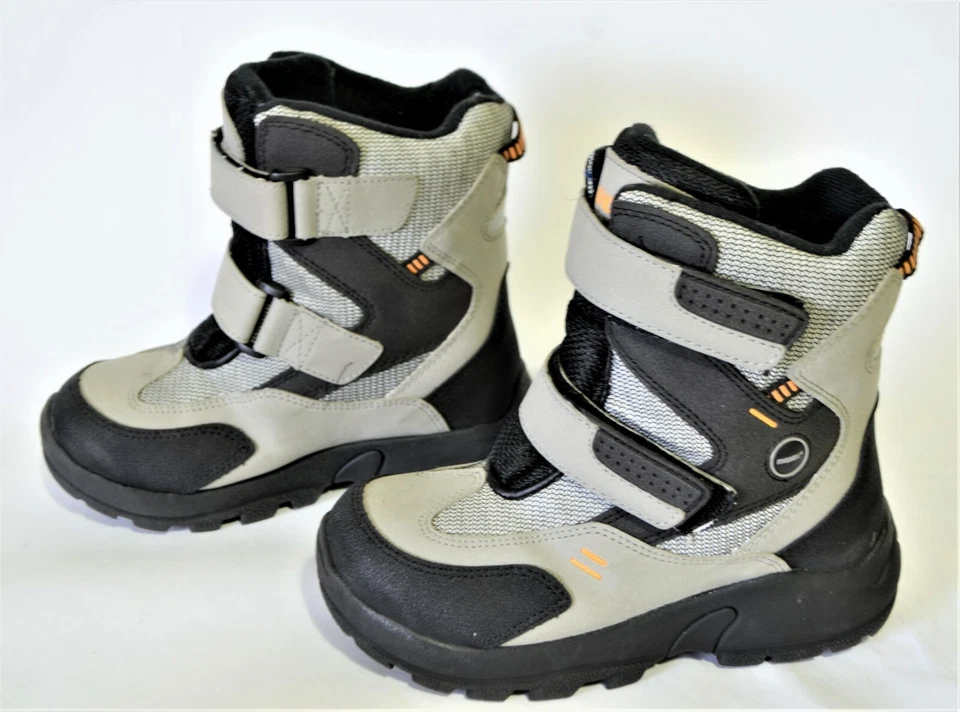 Khombu Todder Kids Snow Boots Size 1 M Gray Black Hook N Loop Model Board - Image 2 of 4