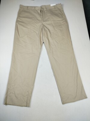 Flynn O'Hara Uniform Pants Mens Khaki 48W Beige Raw Hem Corpcore Career WorkWear
