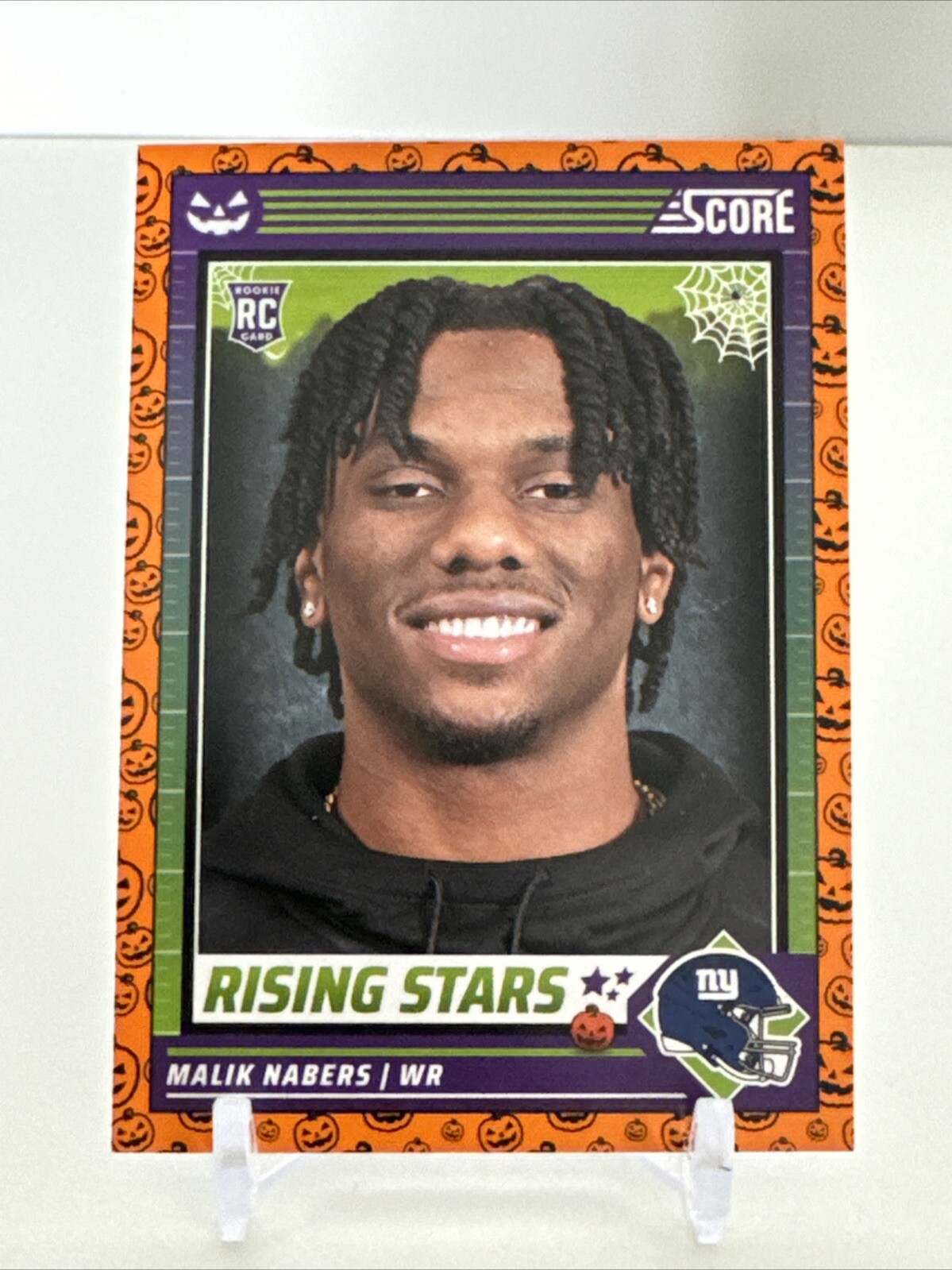 2024 Score A Treat Halloween Malik Nabers Rookie RC Pumpkin #37 - NY Giants