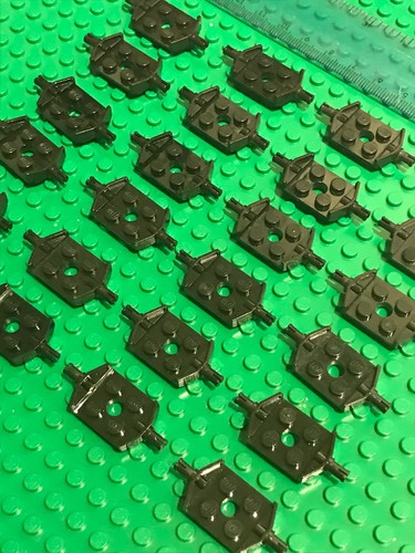 LEGO 24 x Sets of Technic Wheel Axle Units / Black Axle Plate - Vehicle or Train - Picture 2 of 6