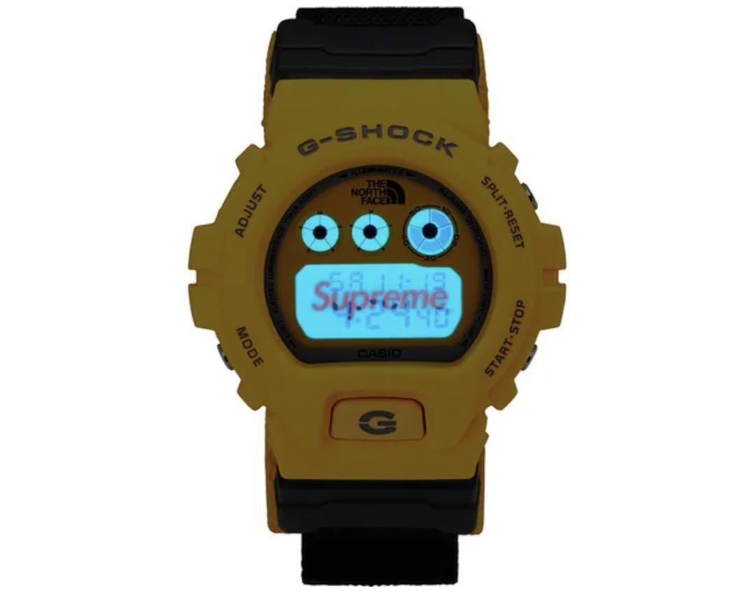 Supreme The North Face G-SHOCK Watch Black White Yellow Brand New