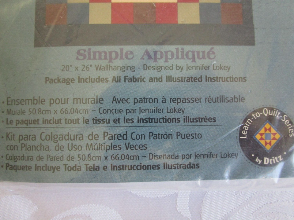 Dritz Quilt KIT, QUILT by Numbers Wallhanging Kit "" 3908, SIMPLE