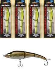 (4) Sebile Magic Swimmer 145 Floating 5 3/4 Swimbait 1 Oz Natural Golden Shiner