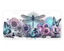 Dragonfly and Fairies Front License Plate Car Accessory Vanity Plate
