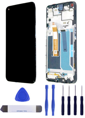 LCD Display Bildschirm Touchscreen Einheit mit Rahmen für OnePlus Nord N10 5G