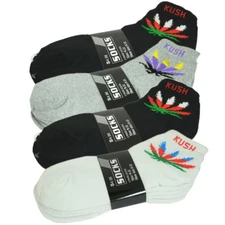 Maple 3 Pairs Mens Ankle Quarter Crew Sport Socks Cotton Low Cut Size 9-11 10-13