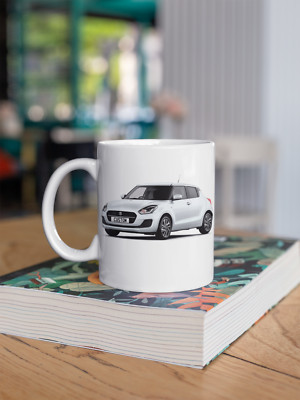 Personalisierte Suzuki Swift SZ-L Kaffeebecher Geschenk - SCHNELLER VERSAND - Farbe wählbar