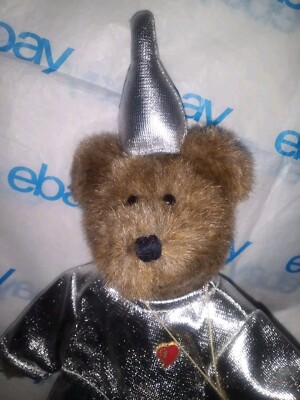 Wizard of Oz BOYDS Teddy Bear TINMAN Movie Costume TIN WOODMAN VTG RARE 7'' TAGS!