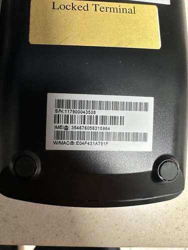 Dejavoo Z9 VEGA3000 Black 3.5" LCD POS Credit Card Terminal TESTED - Picture 5 of 9