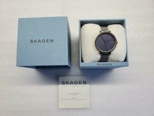 SKAGEN HAGEN BLUE SANDBLASTED DIAL MESH ST. STEEL WOMEN'S WATCH SKW2582 NEW