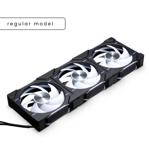 Phanteks D30 Reversed Fan - 3-pack - D30-120 D-RGB 12CM BLACK/White - Picture 3 of 22