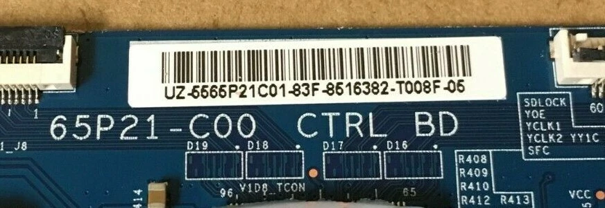 T-Con Board for Planar 65" EP6524K-T 4K Interactive LCD TV 65P21-C00 - Image 2 of 3