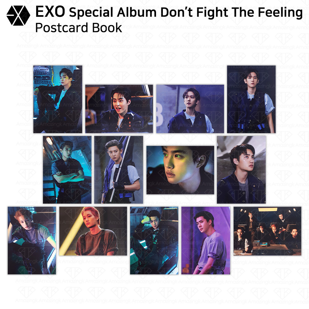 EXO Special Album Don't Fight The Feeling Postcard Book SM TOWN