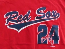 Dynasty Label MANNY RAMIREZ No 24 BOSTON RED SOX (XL) T-Shirt Jersey w/ Tags RED