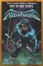 1996 DC Comics Nightwing Print Ad/Poster Batman Scott McDaniel Promo Art 90s