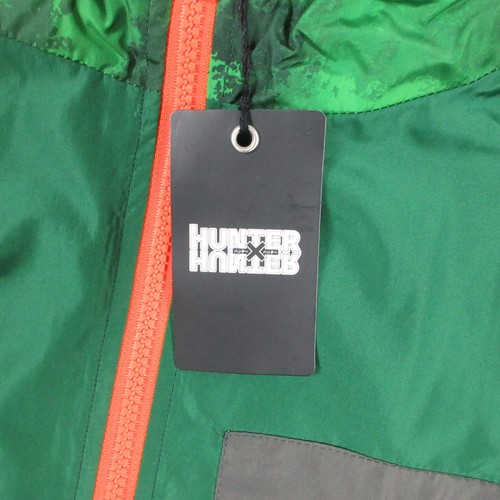 Hunter X Hunter Jacket Mens Extra Large Green Geometric Gon Freecss Windbreaker - Picture 4 of 17
