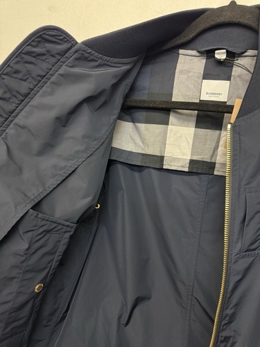 Burberry - Shape Memory Taffeta Bomber Jacket 2-way Zipper Size 48 OUT OF STOCK - Picture 5 of 22