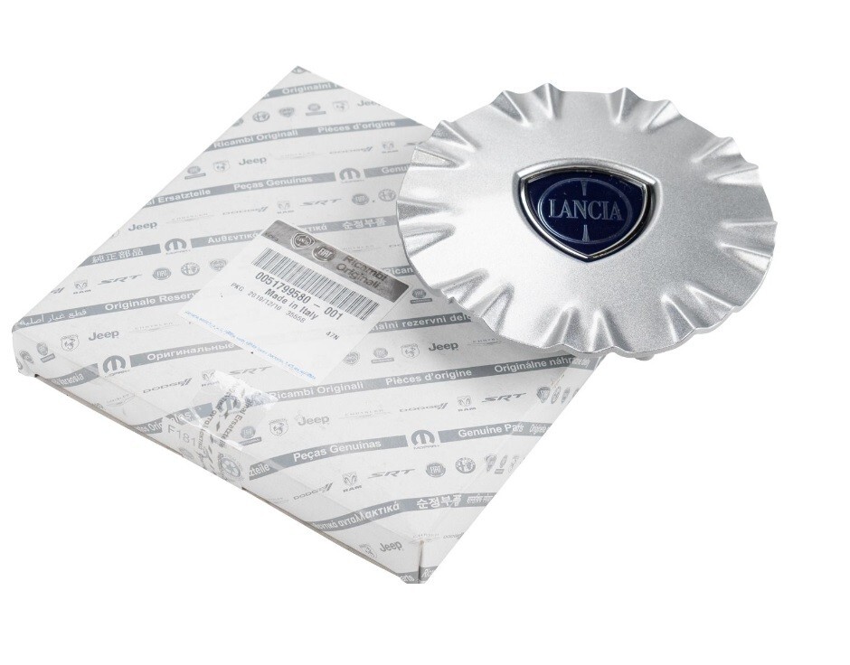 1 Coppetta Coprimozzo per Lancia Musa 07-11 Originale cerchi in