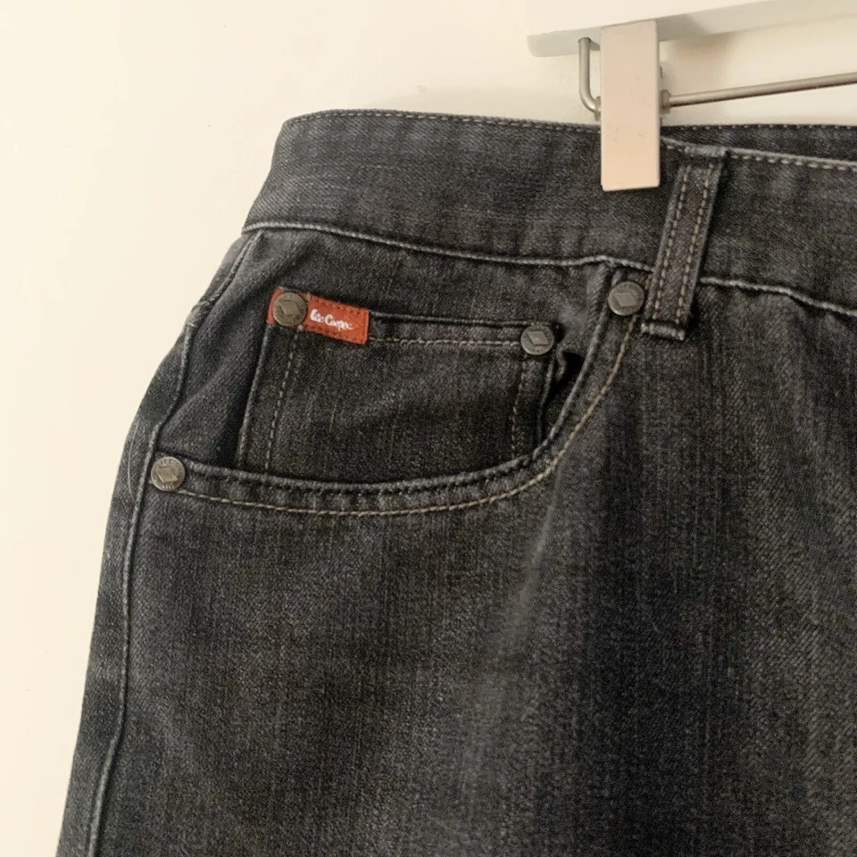 Lee Cooper Originals Negro Enjuague Calce Relajado Botón Mosca Jeans 38 x 32 Usado en Excelente Condición OBO Foto 4 de 4