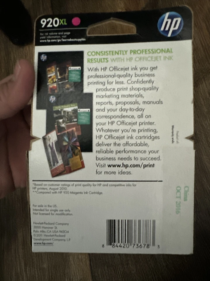 HP 920XL High Yield Magenta Original Ink Cartridge, ~700 pages, CD973AN#140 - Image 2 of 2