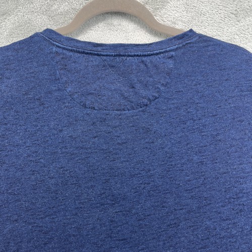 Camicia RM Williams Henley uomo M blu manica corta casual comoda basic Australia - Foto 10 di 17