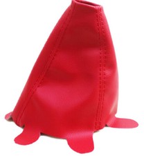 Leather Red Manual Shift Boot Fits 02-06 Acura Rsx